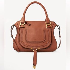 Chloè Marcie medium textured-leather Satchel tote Bag